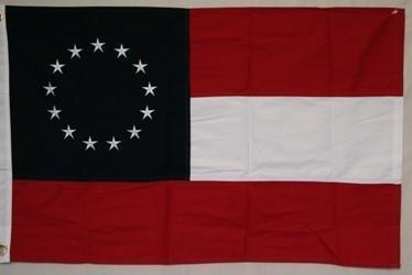 1st national confederate flag in cotton 2x3 feet
